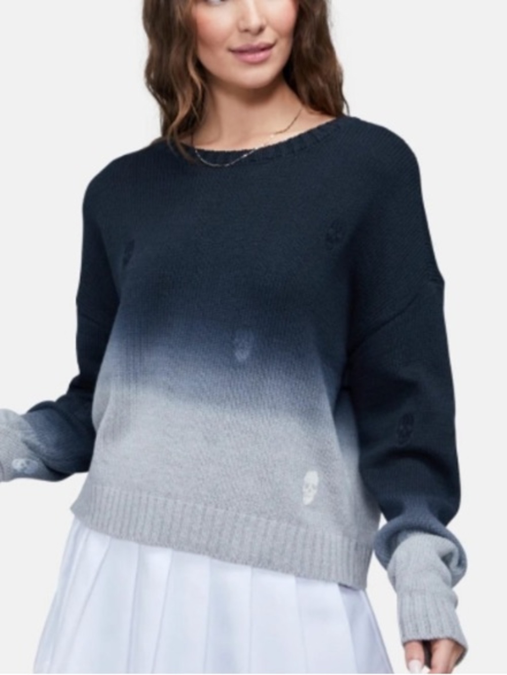 Wildfox skull sweater L